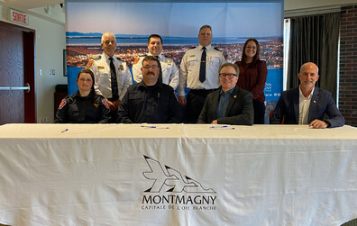 Signature de la nouvelle convention collective des pompiers et pompières de la Ville de Montmagny