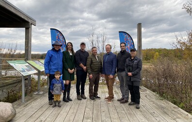 Inauguration des aménagements au parc du Marais à Montmagny